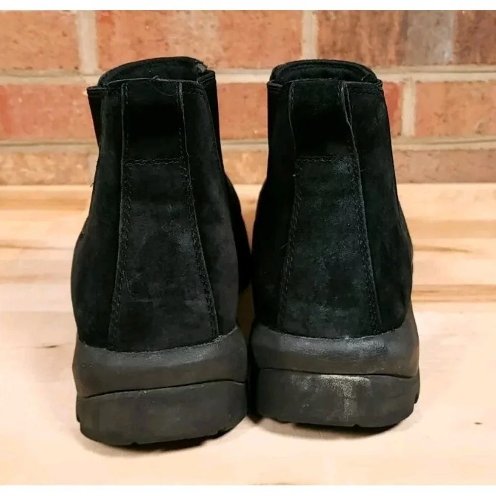 Duluth Trading Co Wild Boar Slip On Black Suede Leather Boots Mens 11 D
